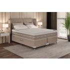 Cama Box + Colchão Castor Queen Premium One Face Tecnopedic 158x198x57cm
