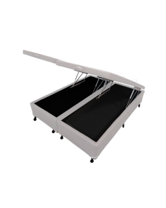 Cama Box Baú Castor King Corano Branco 193x203x35cm