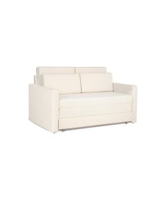 Sofá Cama Castor Casal Salerno Max Suede Bege 2 Lugares