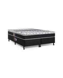 Cama Box + Colchão Castor Queen Class One Face Tecnopedic 158x198x52cm