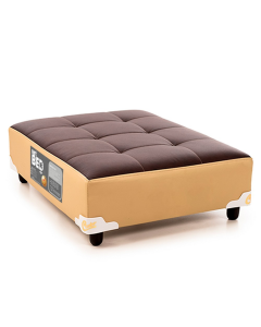 Cama Pet Castor Original Marrom/Bege 80x60x19cm