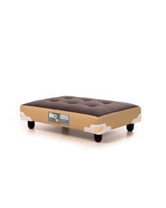 Cama Pet Castor Original Marrom/Bege 60x40x12cm