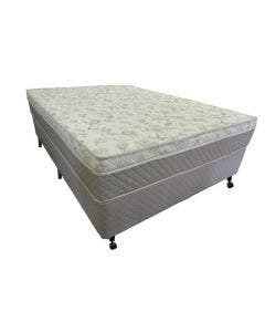 Cama Box + Colchão Netsono Casal One Face Híbrido 138x188x52cm