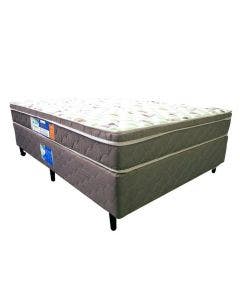 Cama Box + Colchão Netsono Euro Casal One Face D33 138x188x52cm