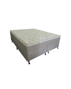 Cama Box + Colchão Netsono King Class One Face Híbrido 180x200x52cm