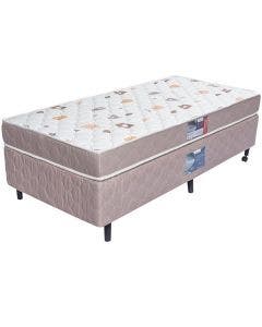 Cama Box + Colchão Netsono Solteiro Double Face D33 88x188x42cm