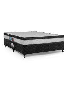 Cama Box + Colchão Castor Casal Montblanc One Face D45 138x188x52cm