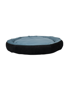 Cama Pet Castor Comfy Preto/Azul 90x90x20cm