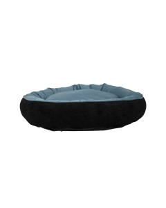 Cama Pet Castor Comfy Preto/Azul 70x70x20cm