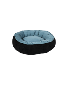 Cama Pet Castor Comfy Preto/Azul 50x50x20cm