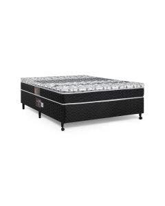 Cama Box + Colchão Castor Casal Class One Face Tecnopedic 138x188x52cm