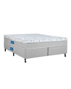Cama Box + Colchão Netsono Queen Class One Face Híbrido 158x198x52cm