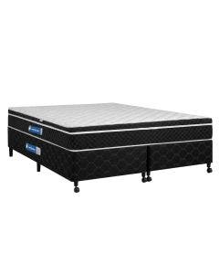 Cama Box + Colchão Netsono King Class One Face Molas Pocket 193x203x52cm