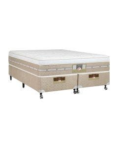 Cama Box + Colchão Castor  Queen Silver Star Air One Face Pocket 158x198x59cm