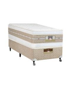 Cama Box + Colchão Castor Solteiro Silver Star Air Double Face Pocket 96x203x61cm