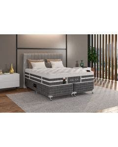 Cama Box + Colchão Castor Queen Eurotop Summer & Winter One Face Pocket 158x198x61cm