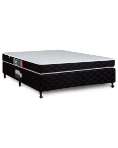 Cama Box + Colchão Castor Casal Montblanc Double Face D33 138x188x45cm