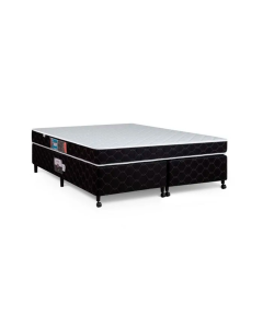 Cama Box + Colchão Castor Queen Montblanc Double Face D33 158x198x45cm