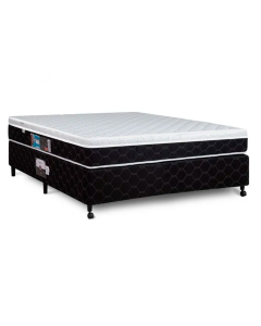 Cama Box + Colchão Castor Casal Montblanc One Face D33 138x188x52cm