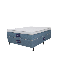 Cama Box + Colchão Netsono Casal Five Star Air One Face Pocket 138x188x59cm