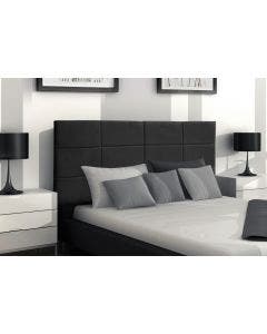 Cabeceira Casal Lírio Painel Preto 138cm