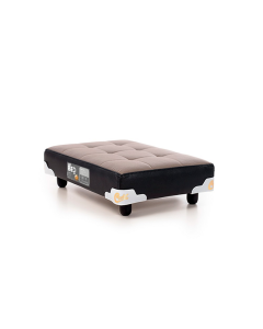 Cama Pet Castor Original Cinza/Preto 60x40x12cm