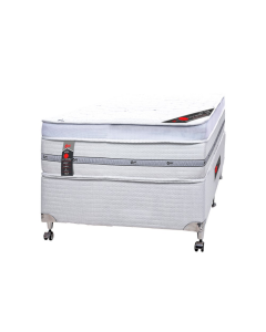 Cama Box + Colchão Castor Com Massageador Solteiro Niponpedic One Face Pocket 88x188x60cm